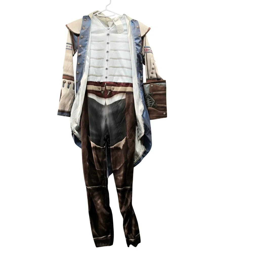Assassin's Creed III Remastered Connor Boys Costume Medium 8-10 Blue White Gray